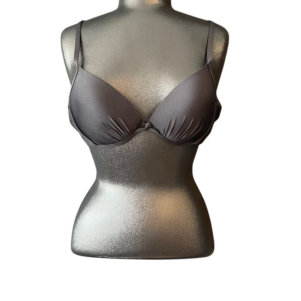 ATHENA Swimwear Black Underwired Push Up Bikini Top Adjustable Straps
